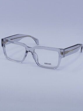 Versace VE3374U 5519 Men Eyeglasses Light Grey 55mm Square Frame
